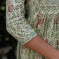 Side Slit Gather Style Kurti Pant With Chanderi Hand Block Dupatta Set - Premium Cotton Fabric